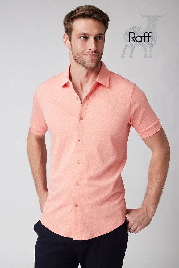 Raffi All Year Round Aqua Cotton Short Sleeve Button up RW22210 - My Filosophy