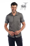 Raffi All Year Round Aqua Cotton Short Sleeve Button up RW22210 - My Filosophy