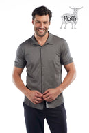 Raffi All Year Round Aqua Cotton Short Sleeve Button up RW22210 - My Filosophy