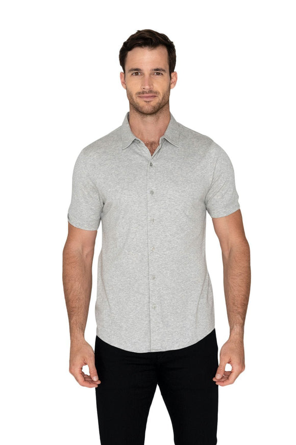 Raffi All Year Round Aqua Cotton Short Sleeve Button up RW22210 - My Filosophy