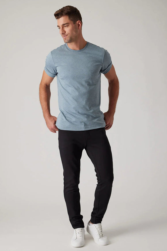 Raffi All Year Round Must Have Crew Neck Aqua Cotton Tee - My Filosophy