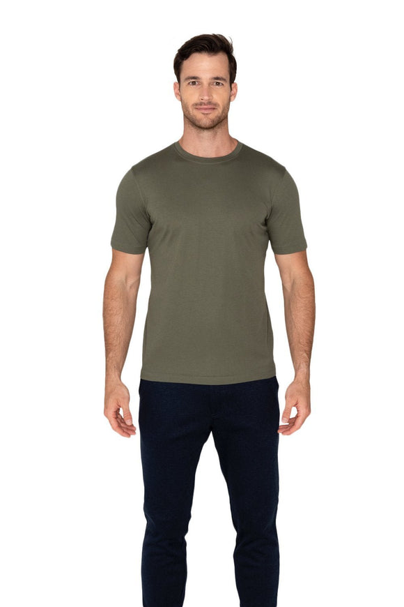 Raffi All Year Round Must Have Crew Neck Aqua Cotton Tee - My Filosophy