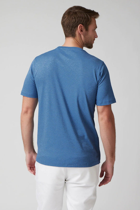 Raffi All Year Round Must Have Crew Neck Aqua Cotton Tee - My Filosophy