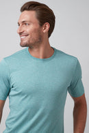 Raffi All Year Round Must Have Crew Neck Aqua Cotton Tee - My Filosophy