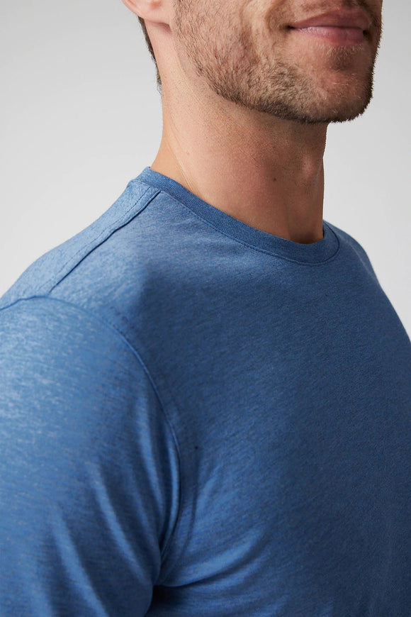 Raffi All Year Round Must Have Crew Neck Aqua Cotton Tee - My Filosophy
