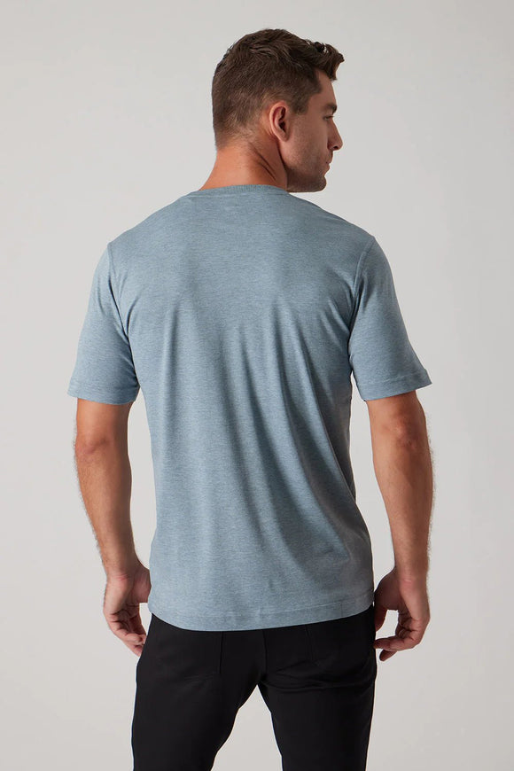 Raffi All Year Round Must Have Crew Neck Aqua Cotton Tee - My Filosophy