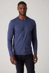 Raffi Aqua Cotton Long Sleeve Crew - My Filosophy