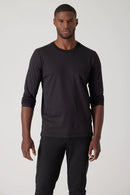 Raffi Aqua Cotton Long Sleeve Crew - My Filosophy