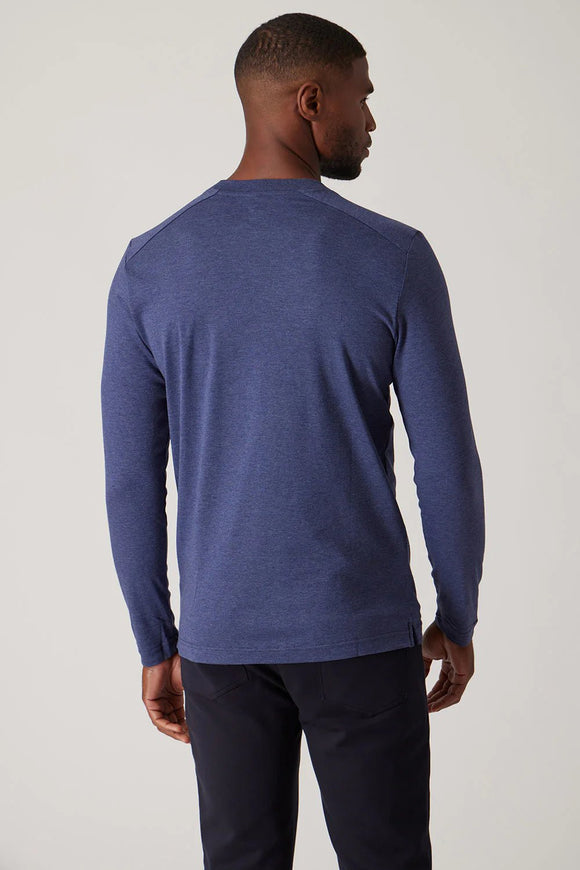 Raffi Aqua Cotton Long Sleeve Crew - My Filosophy