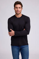 Raffi Aqua Cotton Long Sleeve Crew - JOSH-46
