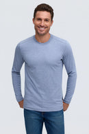 Raffi Aqua Cotton Long Sleeve Crew - JOSH-50