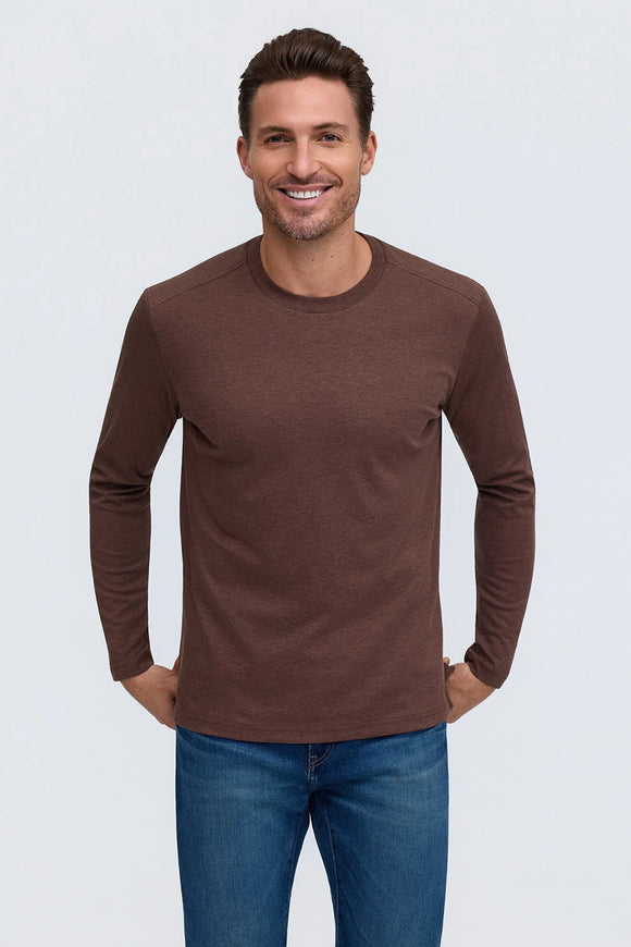 Raffi Aqua Cotton Long Sleeve Crew - JOSH