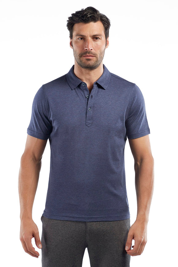 Raffi Must Have Aqua Three Button Polo Short Sleeve RW22206 - My Filosophy