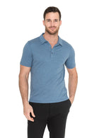 Raffi Must Have Aqua Three Button Polo Short Sleeve RW22206 - My Filosophy