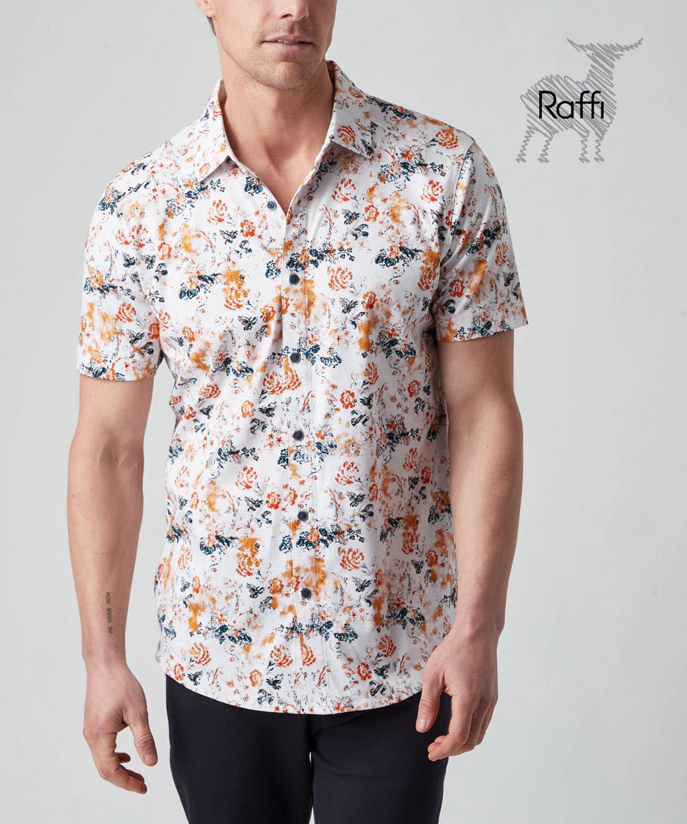 Raffi Printed Fancies Aqua Cotton - Floral Printed - My Filosophy