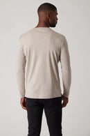 Raffi Pure Aqua Cotton Long Sleeve Classic V-Neck - The Miles - My Filosophy