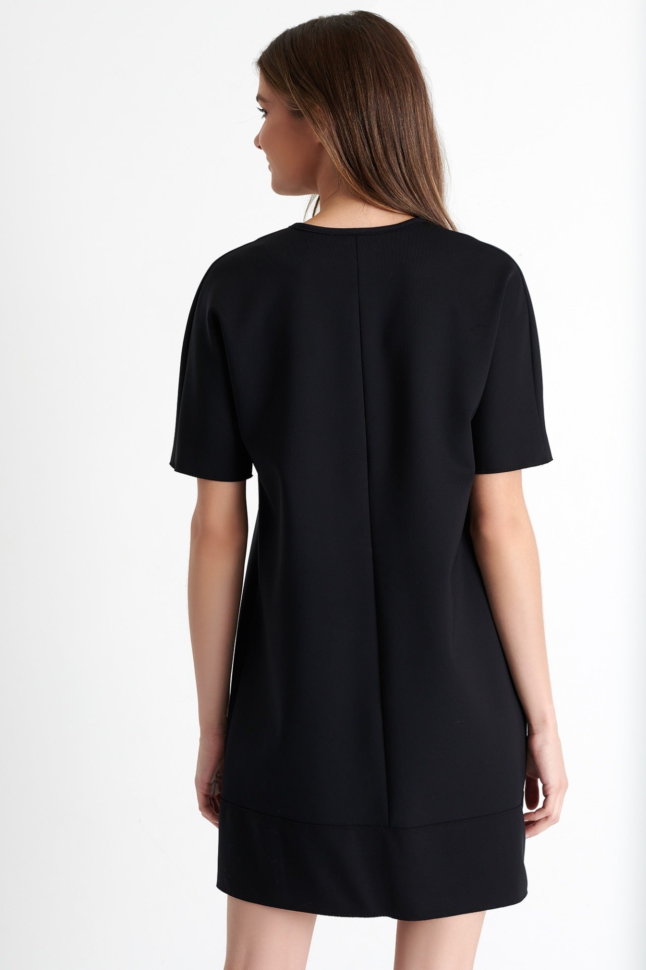 SHAN Deep plunging Neckline Mini Dress - My Filosophy