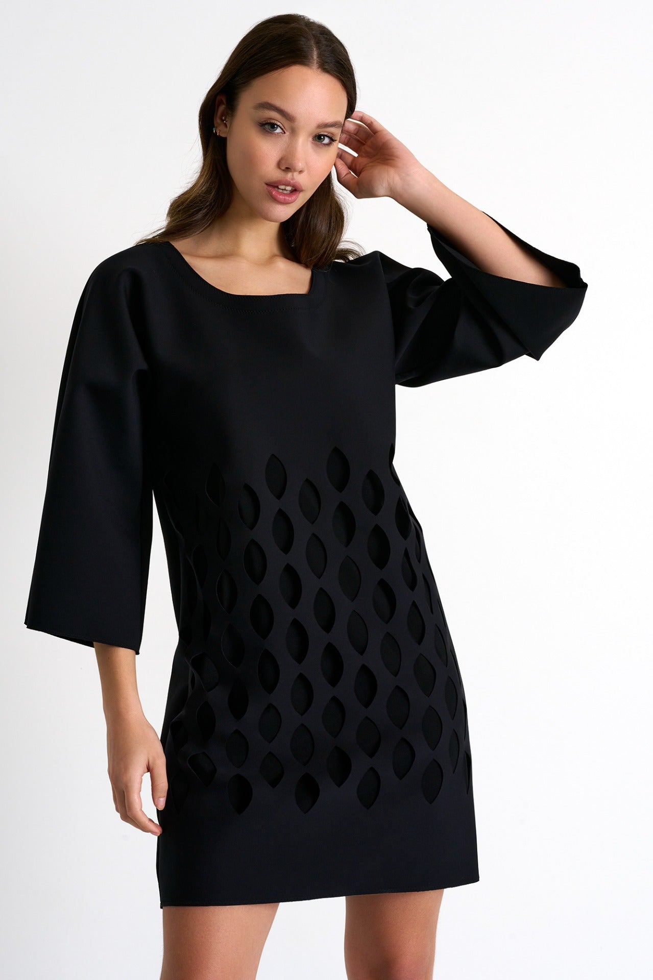 Shan Flared Sleeve Dress with cut-out details - My Filosophy