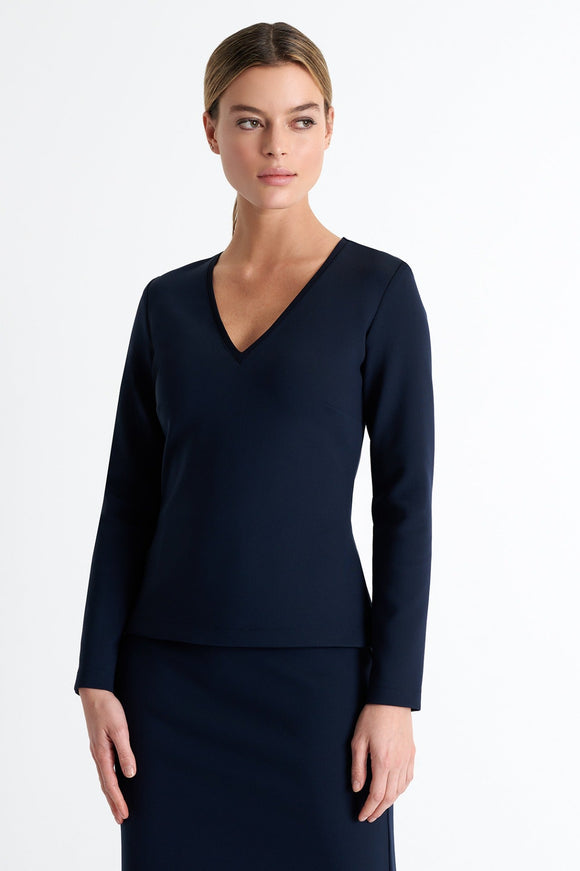 Shan Long Sleeve V-Neck Shirt - My Filosophy