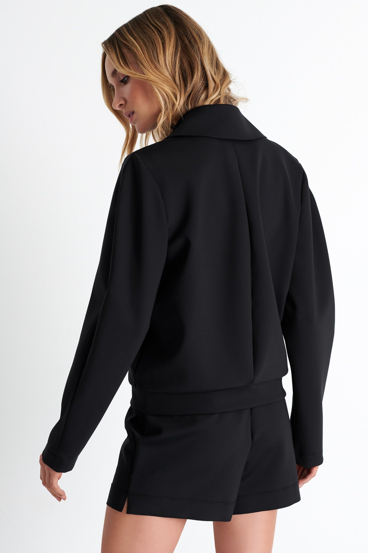 SHAN Zip-up Collar Bomber Jacket - My Filosophy