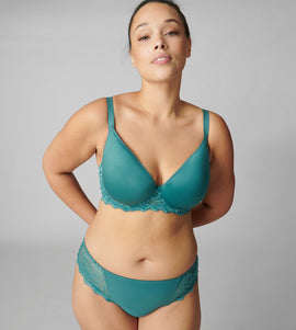 Simone Perele Caresse 3D Plunge BOREAL GREEN Bra 12A316* - My Filosophy