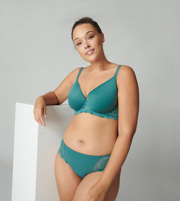 Simone Perele Caresse 3D Plunge BOREAL GREEN Bra 12A316* - My Filosophy