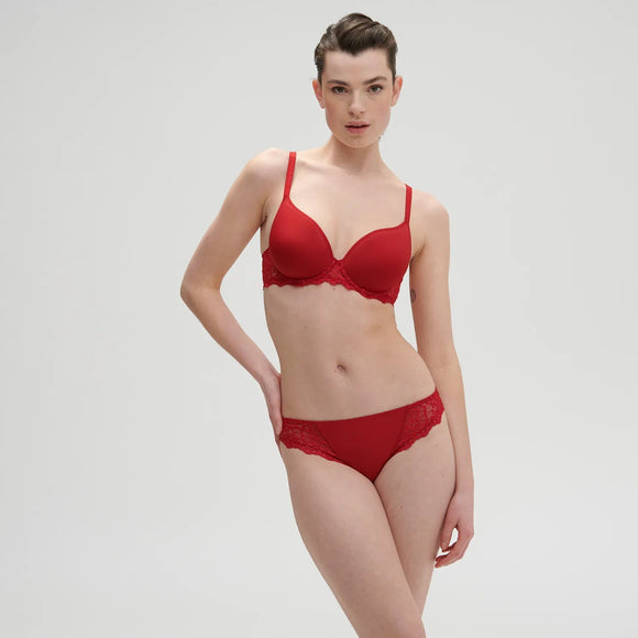 Simone Perele Caresse 3D Plunge TANGO RED Bra 12A316* - My Filosophy