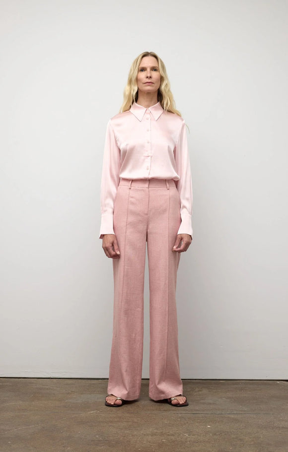 Iris Setlakwe Button Down Classic Stretch Silk Shirt