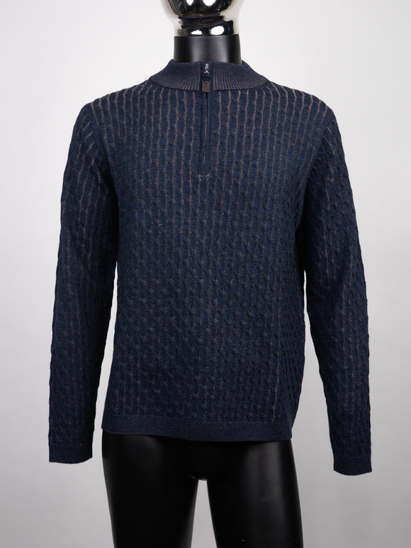7 Downie Barren CableKnit Quarter Zip