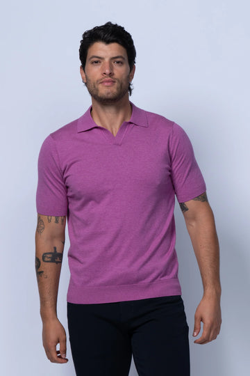 Buy magenta 7 Downie Verona Johny Collar Polo