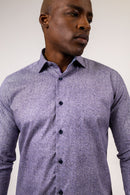 7 Downie Grey & Mauve Abstract Sport Shirt-3