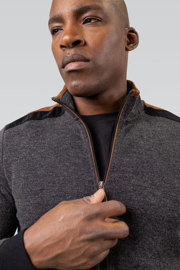 7 Downie Aria Full Zip with Suede Accent - 0