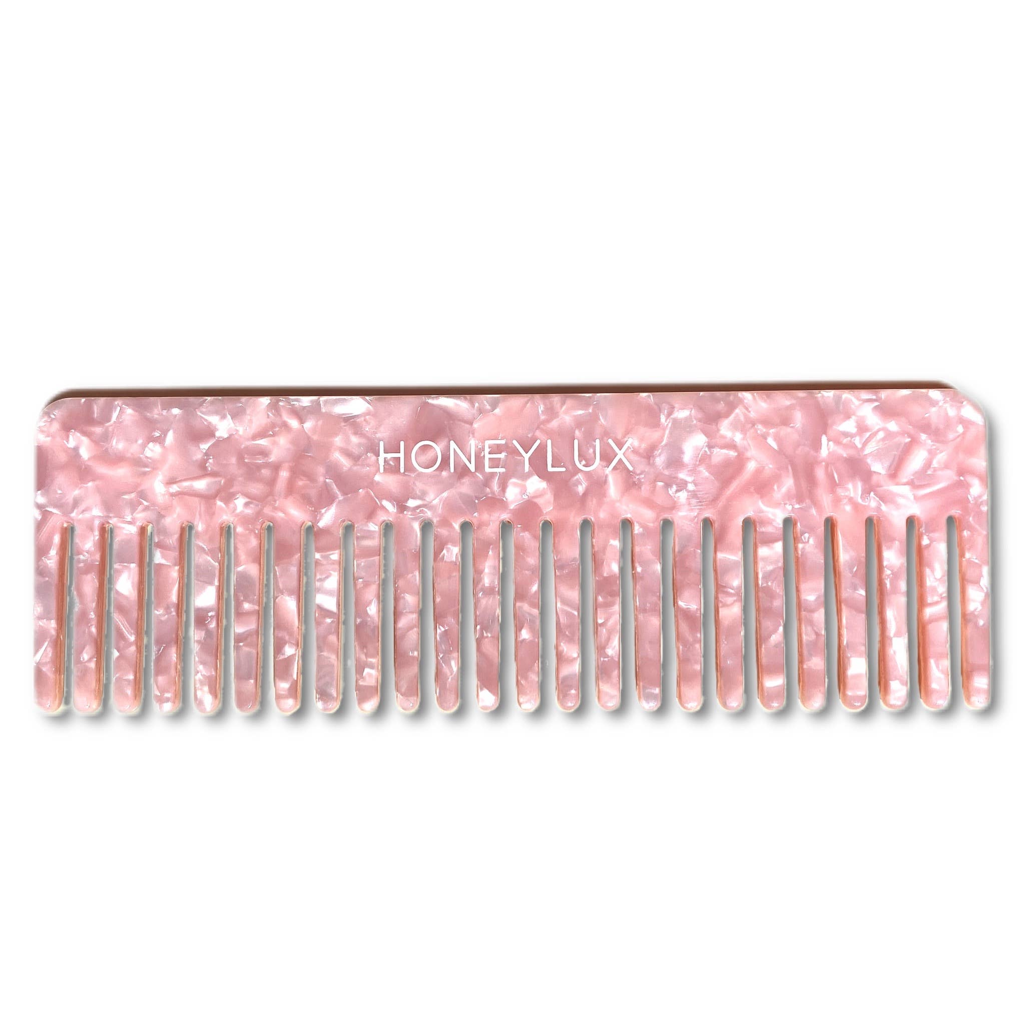 Acetate Detangling Comb - Pink