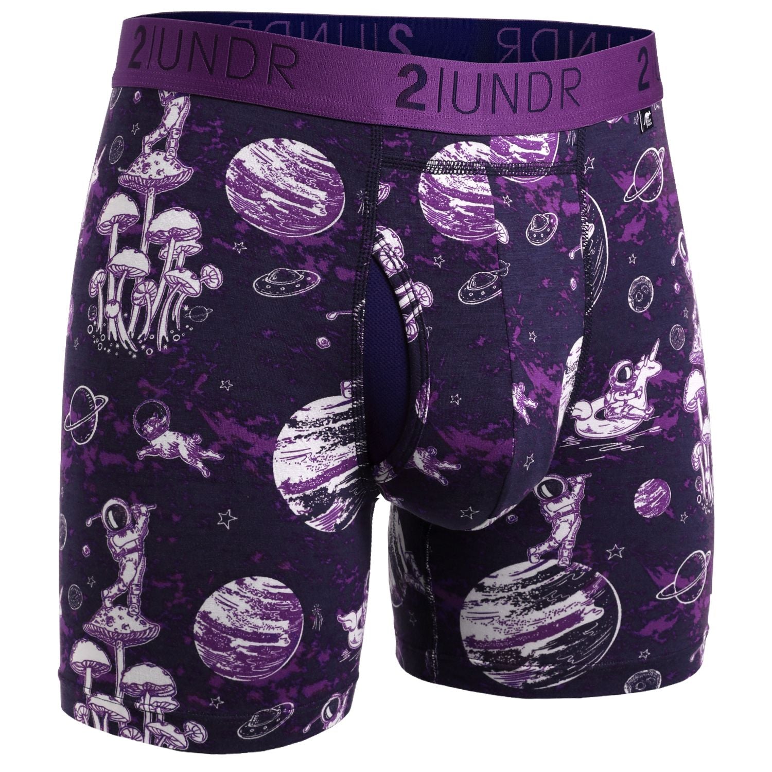 2Undr Swing Shift Boxer Brief Prints - Space Golf Navy