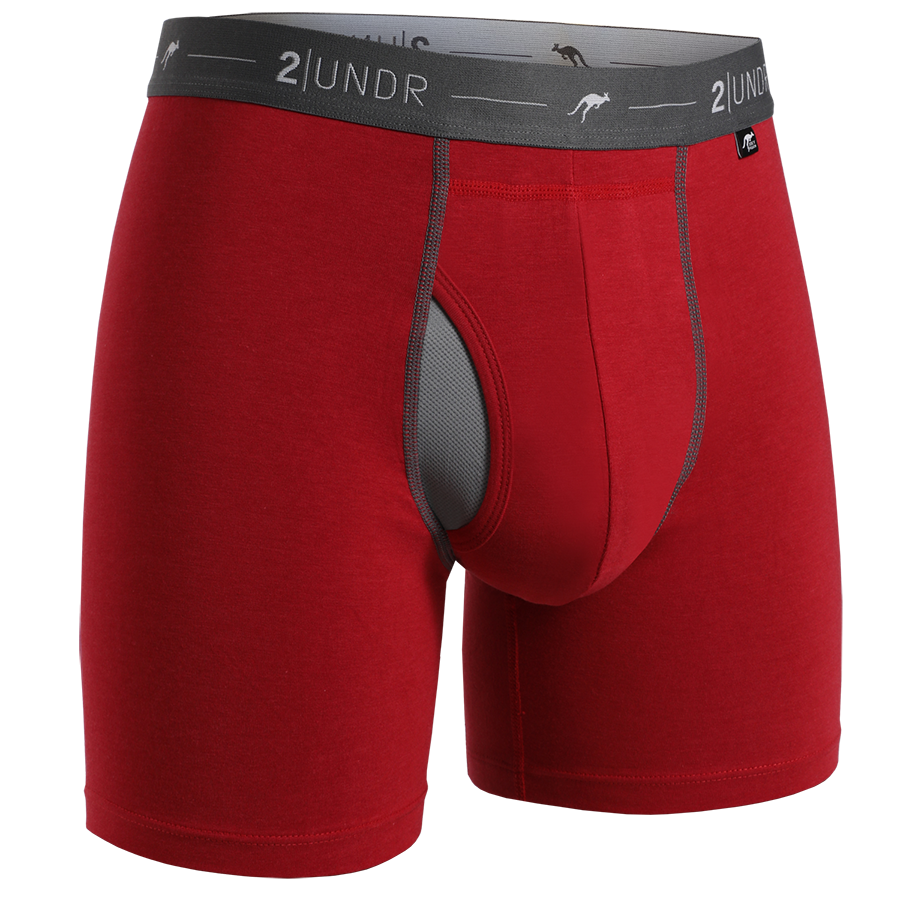 2Undr Day Shift Boxer Brief Solid - Red*