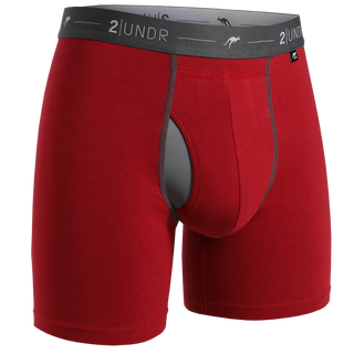 2Undr Day Shift Boxer Brief Solid - Red