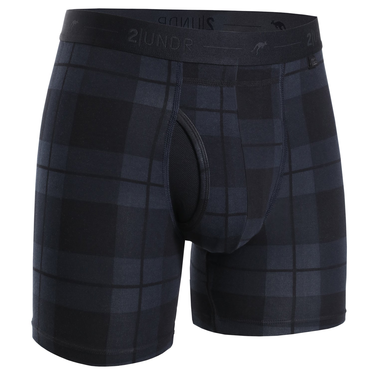 Buy stealth-plaid 2Undr Day Shift 6&quot; Boxer Brief - Stealth Plaid