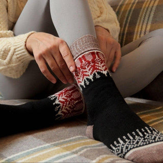 Nordic Socks Merino Wool in PERFORM™ (Yule - Sunset) - Unise: Medium