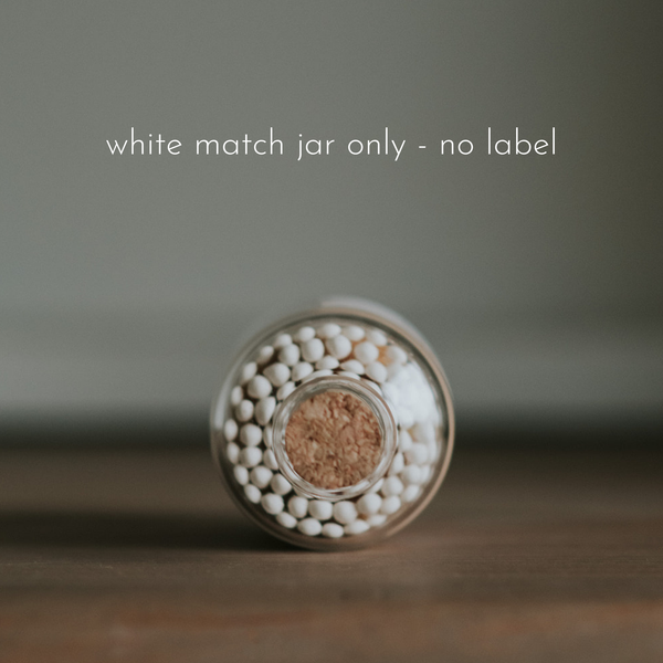 Apothecary Matches: Color Tip Jar Matchsticks: Unlabelled