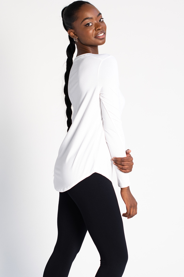 Terrera Georgia Crew Neck Long Sleeve Top