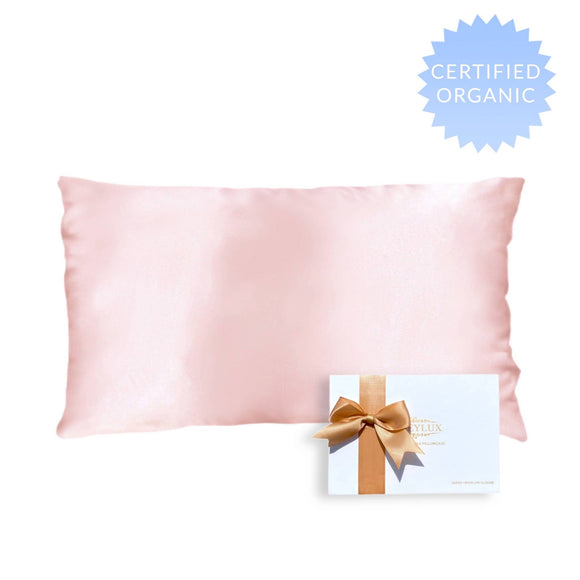 King Organic Silk Pillowcase - Pink