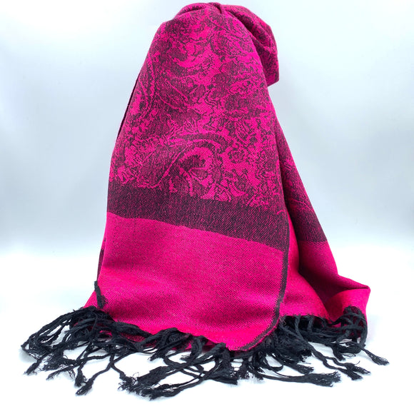 (008) Deep Pink and Black