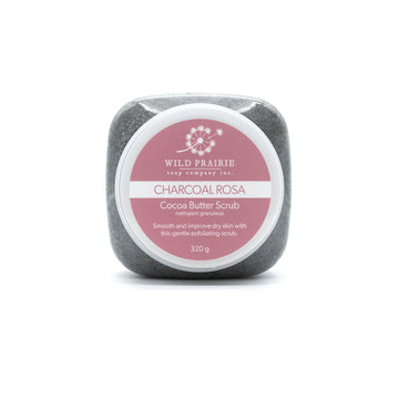 Wild Prairie Charcoal Rosa Cocoa Butter Scrub