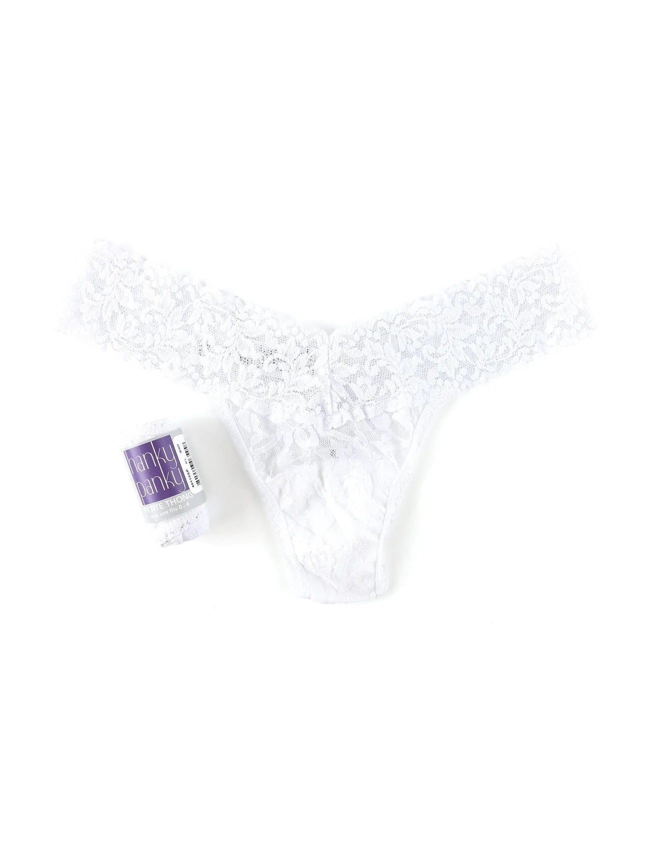 Buy white Hanky Panky &quot;PETITE Size&quot; Low Rise Thong 4911XSP