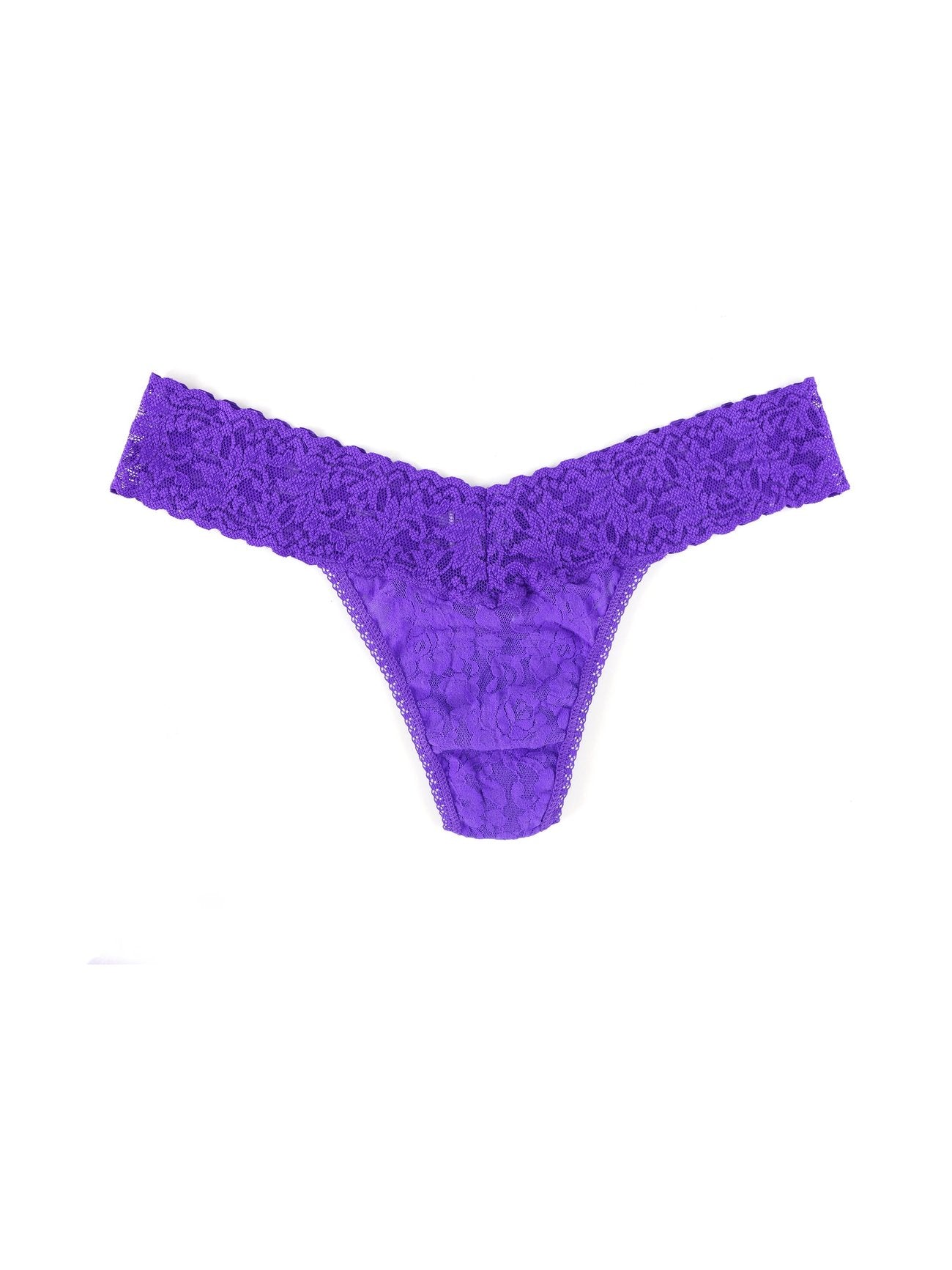 Buy vivacious-violet Hanky Panky Signature Lace Low Rise Thong - Packaged 4911p