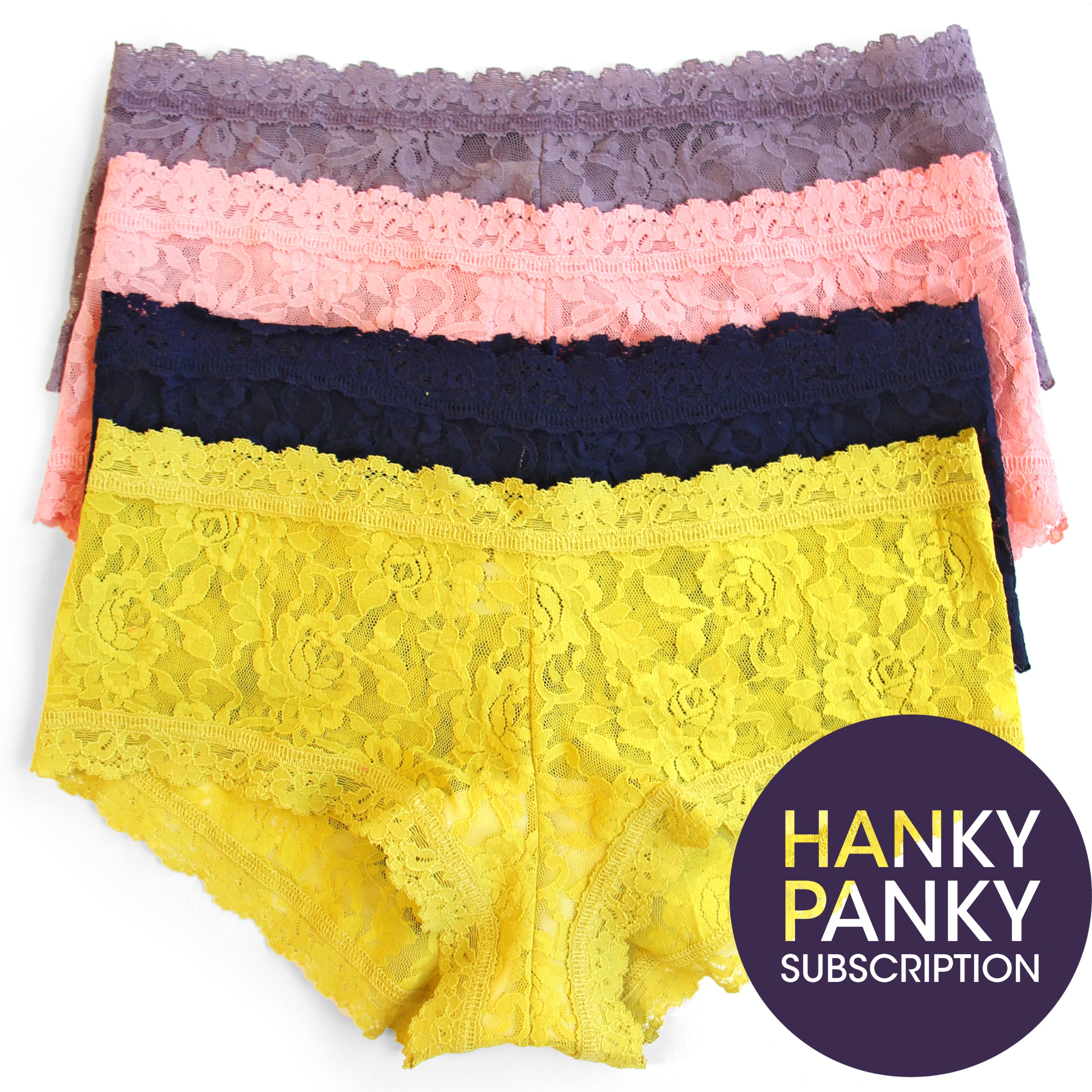 Hanky Panky for a Year:  Boy short Subscription Service
