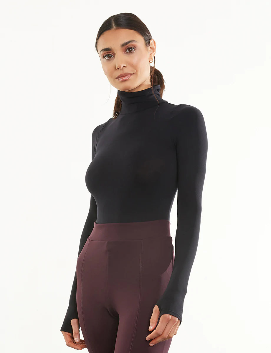 Buy black Commando Ballet Long Sleeve Turtleneck Bodysuit