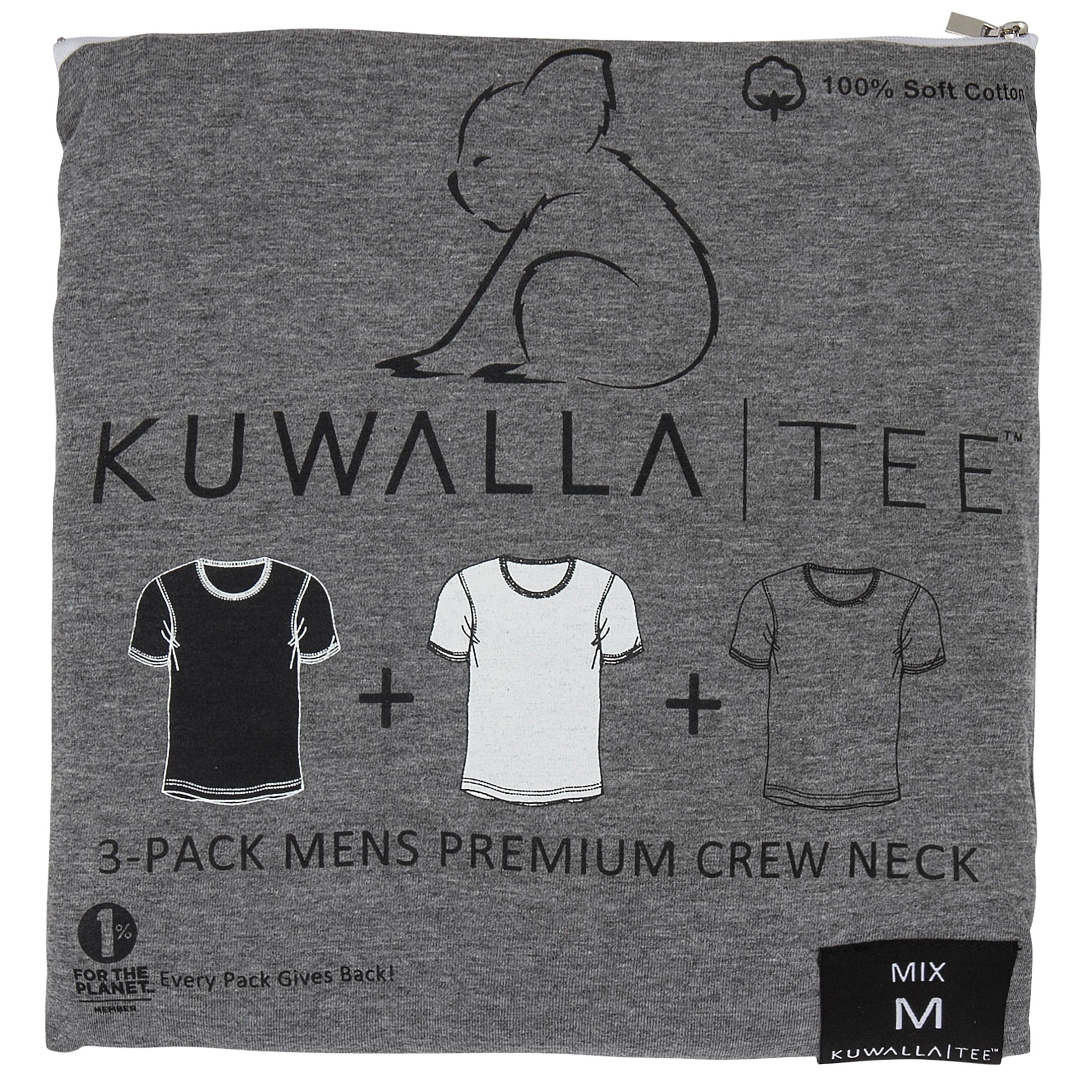 Kuwalla Tee Men Crew Neck  Tshirt - 3 pack - KUL-CM1006 - 0