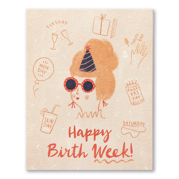 Love Muchly (BD) Birthday Card:  Happy Birth Week!
