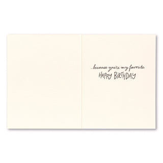 Love Muchly (BD) Birthday Card:  Your Birthday Is My Favorite